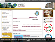 Tablet Screenshot of comune.carsoli.aq.it
